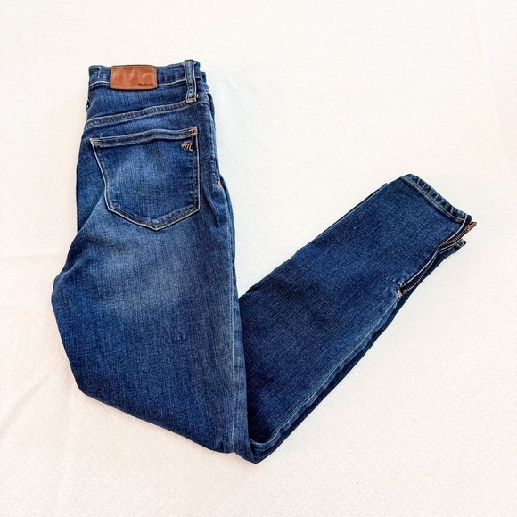 Madewell 10" Roadtripper Medium Wash Denim Jeans Ankle Zipper Size 27 - Picture 8 of 8